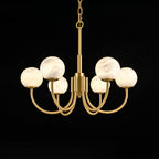 Alira Chandelier Vintage in Alabaster - Kingsley Beaumont
