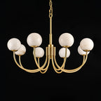 Alira Chandelier Vintage in Alabaster - Kingsley Beaumont