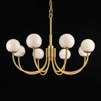 Alira Chandelier Vintage in Alabaster - Kingsley Beaumont