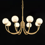 Alira Chandelier Vintage in Alabaster - Kingsley Beaumont