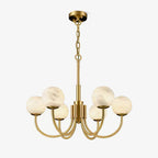 Alira Chandelier Vintage in Alabaster - Kingsley Beaumont