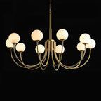 Alira Chandelier Vintage in Alabaster - Kingsley Beaumont