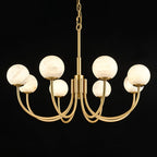 Alira Chandelier Vintage in Alabaster - Kingsley Beaumont