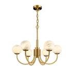 Alira Chandelier Vintage in Alabaster - Kingsley Beaumont
