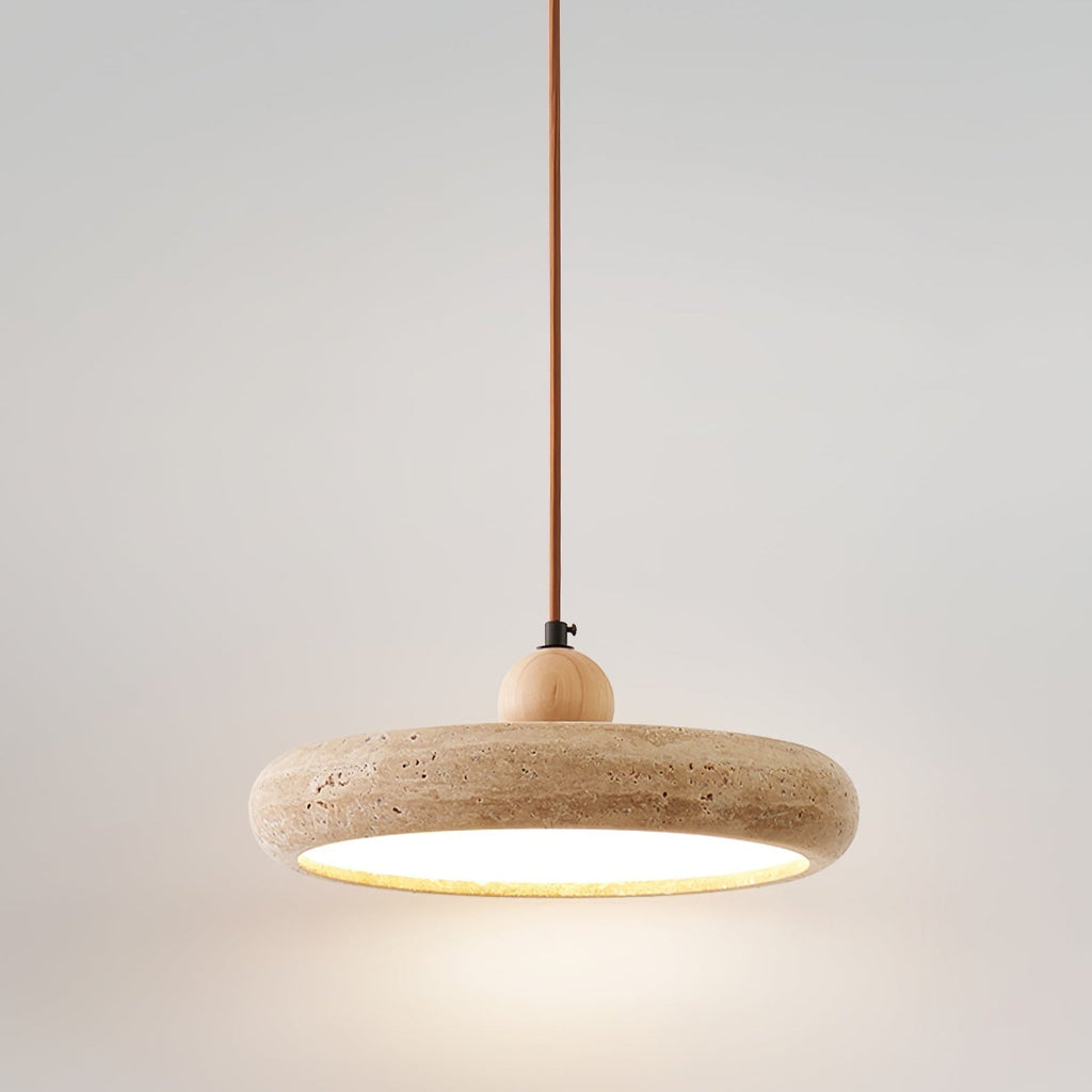 Zesolor Minimalist Travertine Pendant Light