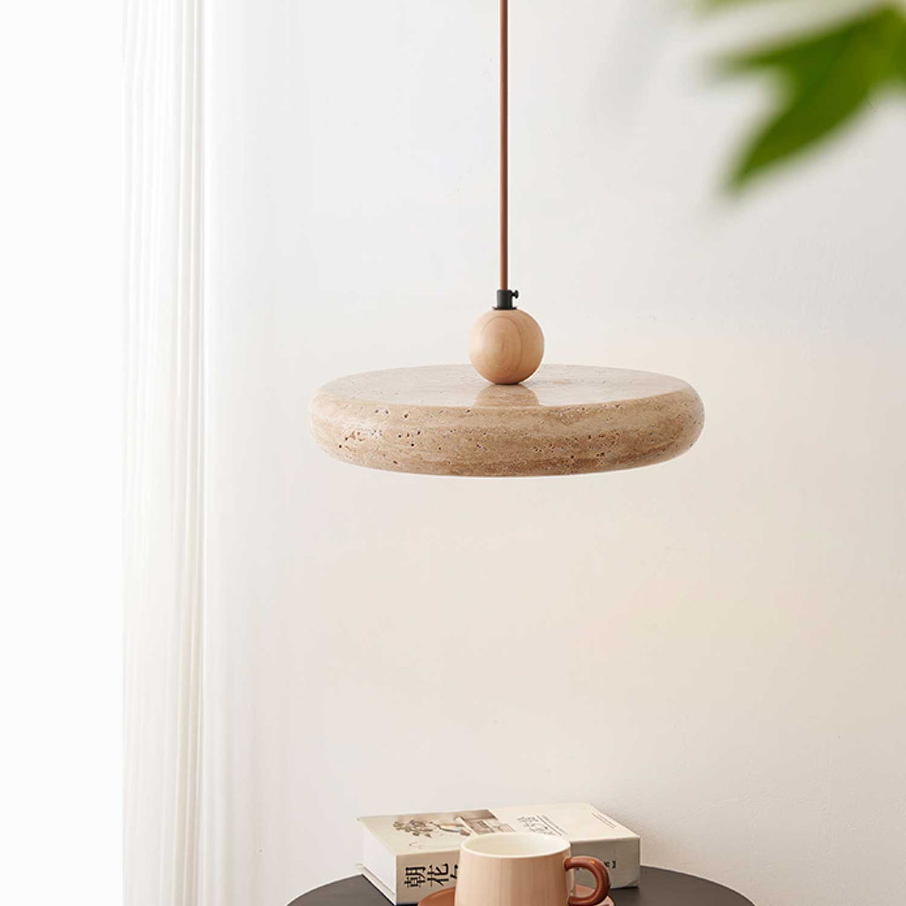 Zesolor Minimalist Travertine Pendant Light