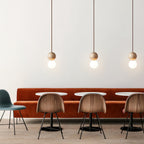 Luna  Travertine Pendant Light