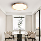 Elvinila Ring-Rim Travertine Ceiling Light