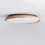 Elvinila Ring-Rim Travertine Ceiling Light