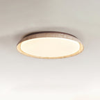 Elvinila Ring-Rim Travertine Ceiling Light