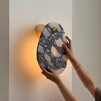 Norduvys Modern Luxurious  Metal Marble Wall Lamp