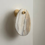 Norduvys Modern Luxurious  Metal Marble Wall Lamp