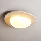 Orlaeisra Ceiling Light Circular in Travertine - Kingsley Beaumont