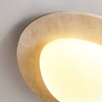Orlaeisra Ceiling Light Circular in Travertine - Kingsley Beaumont
