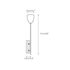 Kvennuvyo Modern Minimalist Walnut Metal Wood Wall Lamp