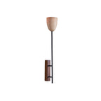 Kvennuvyo Modern Minimalist Walnut Metal Wood Wall Lamp