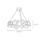 Ostruvys Postmodern Luxury Brass Alabaster Chandelier
