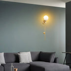 Bravi Brass Sconce Alabaster