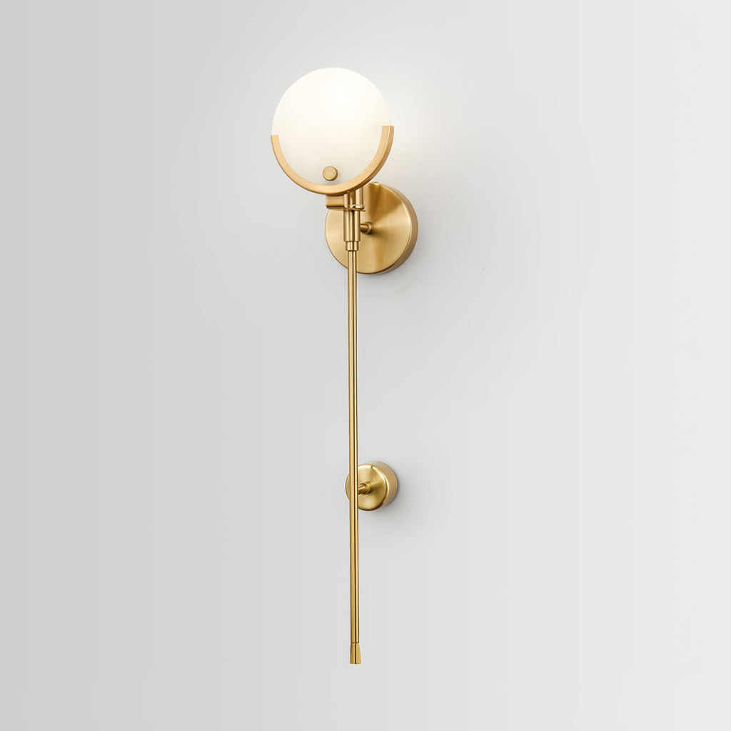 Bravi Brass Sconce Alabaster