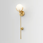 Bravi Brass Sconce Alabaster