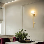 Bravi Brass Sconce Alabaster