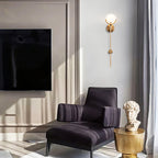 Bravi Brass Sconce Alabaster