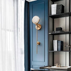 Kristy Brass Sconce  Alabaster
