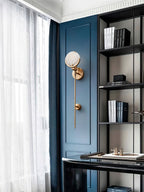 Ljomuvyo Modern Minimalist Brass Alabaster Sconce Wall Lamp