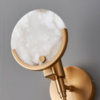 Kristy Brass Sconce  Alabaster