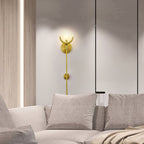 Kristy Brass Sconce  Alabaster