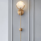 Bravi Brass Sconce Alabaster