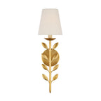 Evoque Gold Leaf Wall Sconce