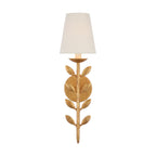 Evoque Gold Leaf Wall Sconce