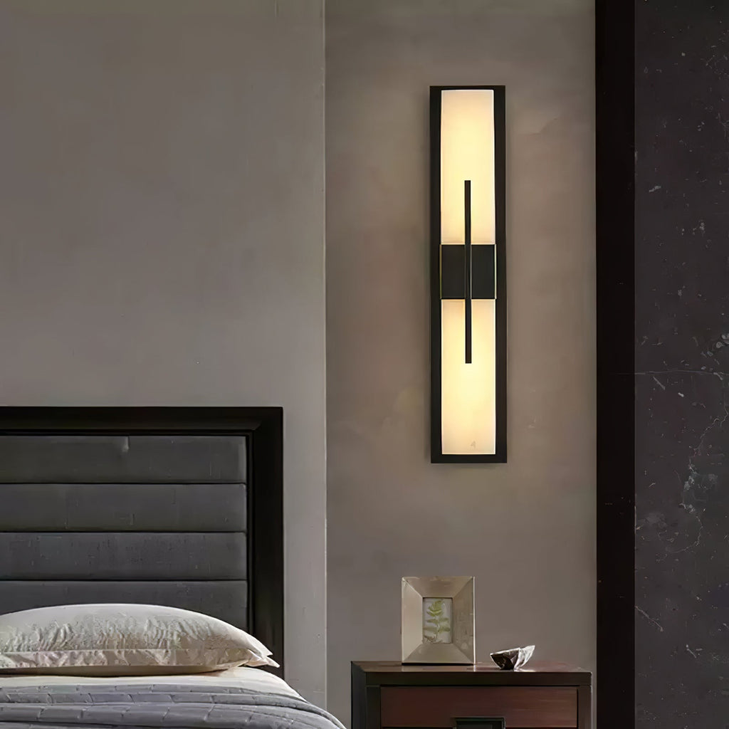 Lylirel Rectangular Alabaster Wall Light