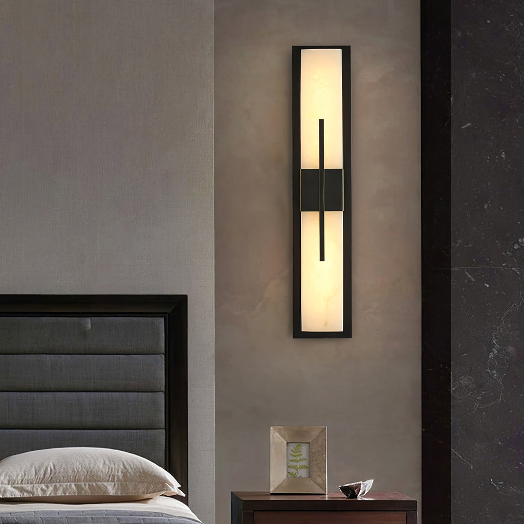 Lylirel Rectangular Alabaster Wall Light