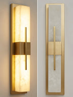 Lylirel Rectangular Alabaster Wall Light