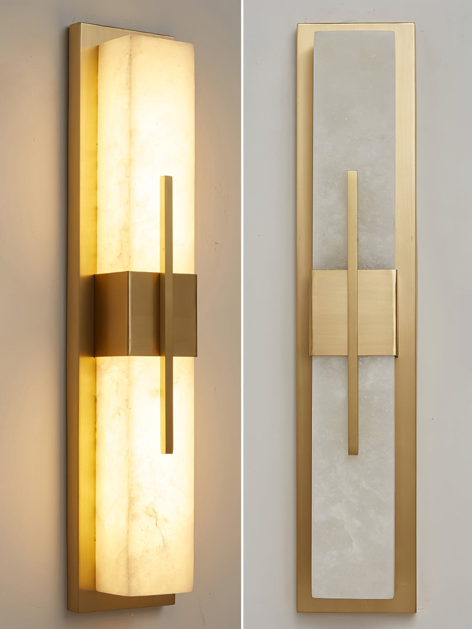 Lylirel Rectangular Alabaster Wall Light