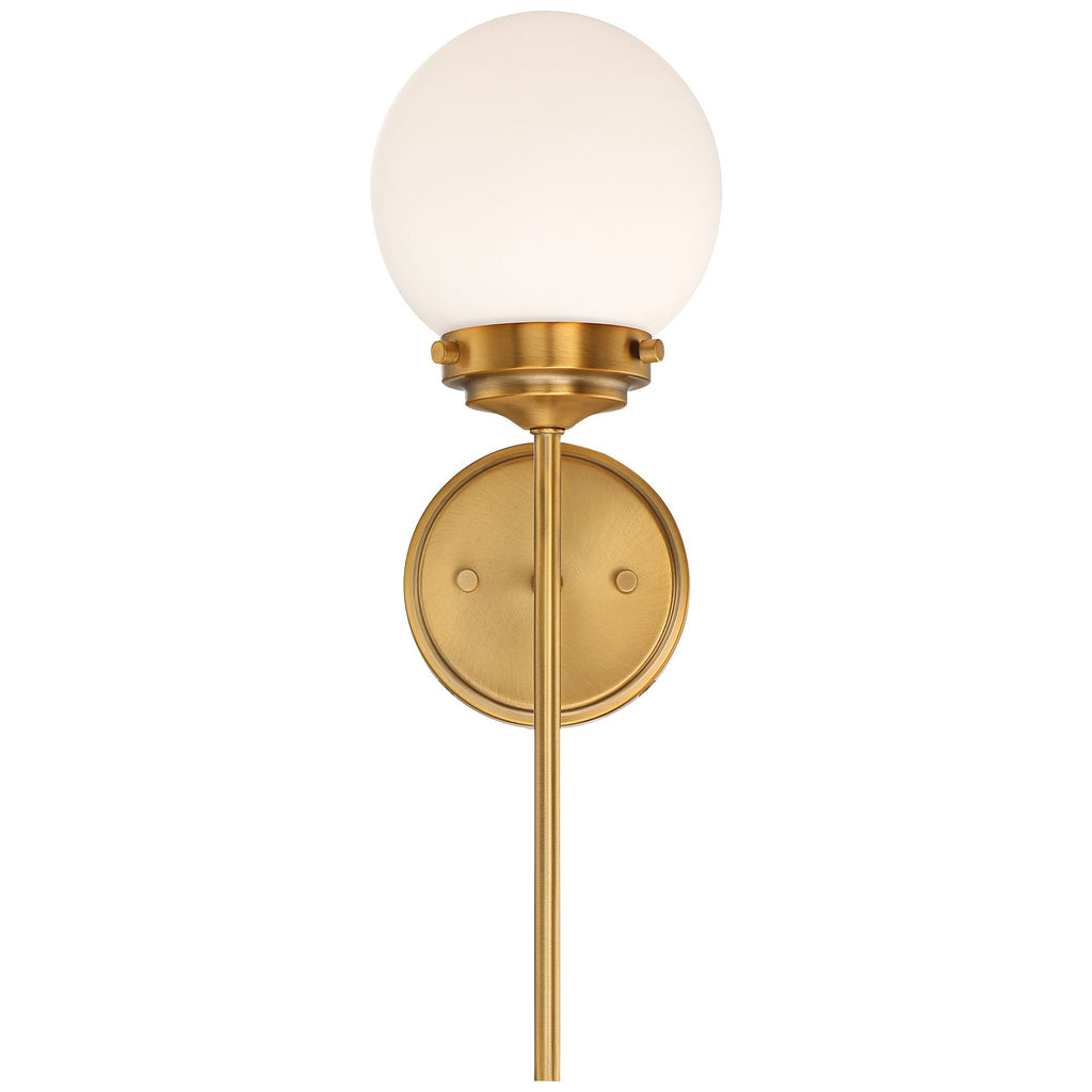 Waegnuvyh Modern Minimalist Brass Glass Wall Lamp
