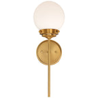 Waegnuvyh Modern Minimalist Brass Glass Wall Lamp
