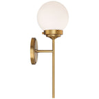 Waegnuvyh Modern Minimalist Brass Glass Wall Lamp