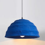 Pendant Lamp  Dome Shade Blue Industrial