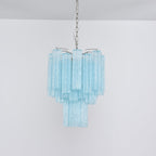 Aurora Chandelier Azzura Murano Glass Tube Coastal