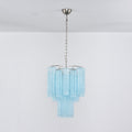 Aurora Chandelier Azzura Murano Glass Tube Coastal