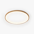 Muto Wood Inner Halo Flush Mount Ceiling Light