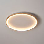 Muto Wood Inner Halo Flush Mount Ceiling Light