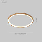 Muto Wood Inner Halo Flush Mount Ceiling Light