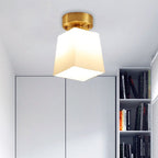Arisha Retro Metal Flush Mount Ceiling Light Brass