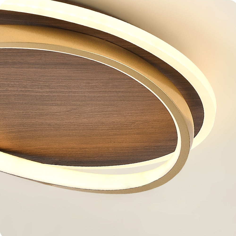 Arisha Modern Rund Dimmable Ceiling Light Gold Metal Bedroom