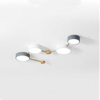 Arisha Modern LED Ceiling Light Log Living Room Bedroom White Grey
