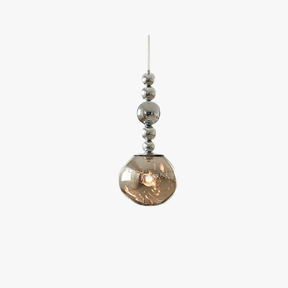 Valentina Retro LED Pendant Light Chrome Metal/ Bedroom